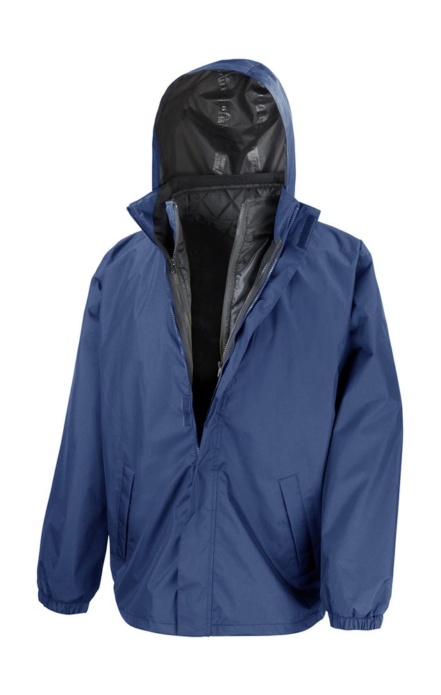 3 in 1 Jacket with quilted Bodywarmer - Navy
