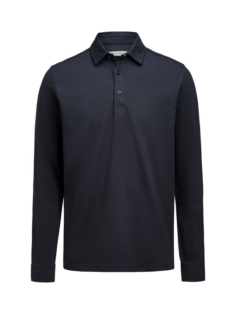American Supreme Polo L/S Polo Heren - MARINE