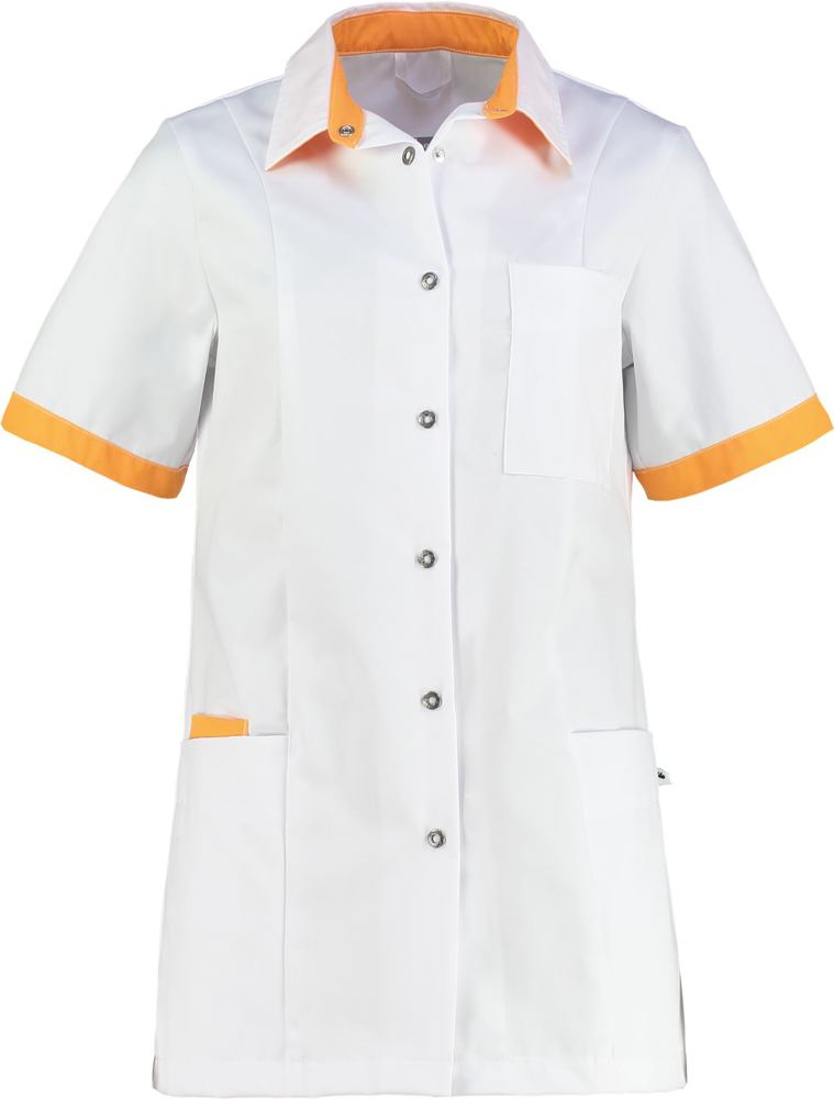 Damesjasje Fijke - Wit met oranje contrast
