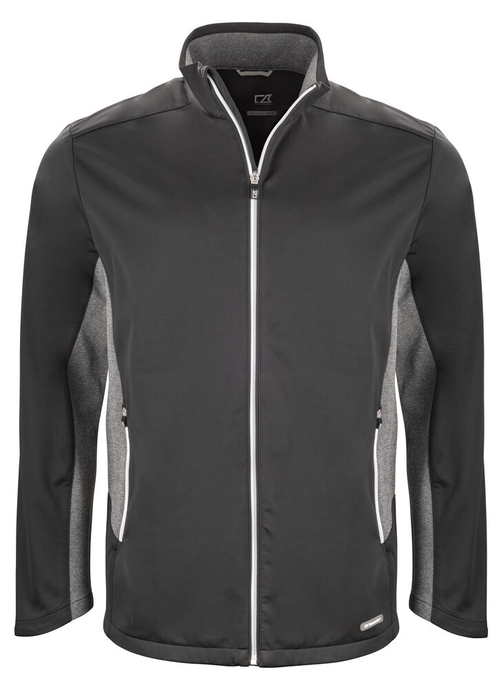 Cutter & Buck - Navigate Softshell Jacket Heren - Zwart