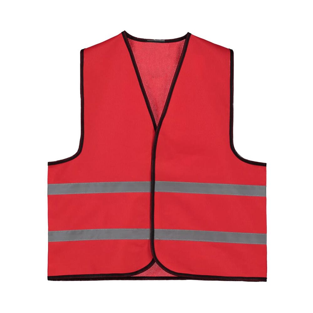 Kinder veiligheidsvest gekleurd 6-12 jaar - Rood (PMS 199c) / Rood