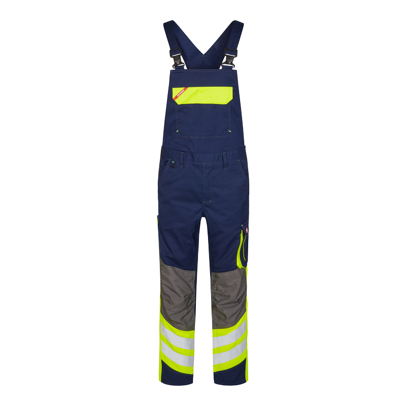 Engel Cargo Bib Overall - Blue ink/Yellow