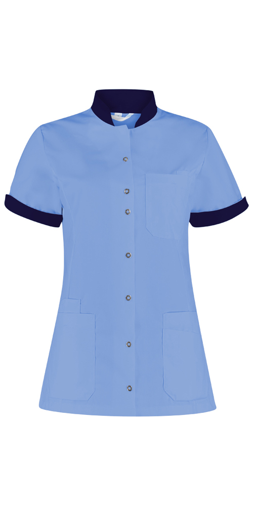 Damesjasje Mila - Petrol blauw met donkerblauw contrast