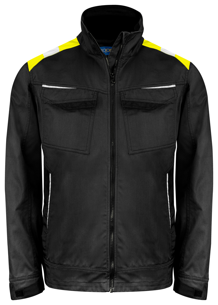 5427 SERVICE VEST - Zwart/Geel