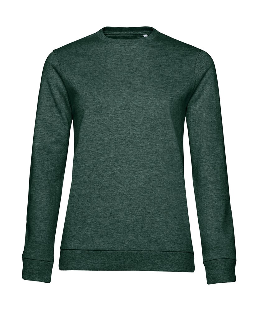 #Set In /women French Terry - Heather Dark Green