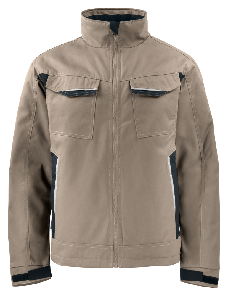 5426 GEVOERDE SERVICE VEST - kaki