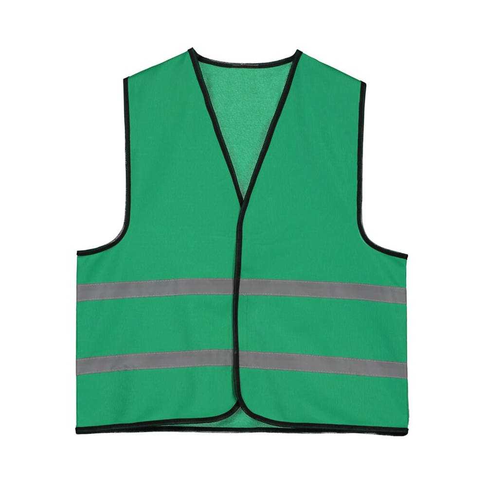 Kinder veiligheidsvest gekleurd 6-12 jaar - Flessengroen (PMS 3308c) / Flessengroen