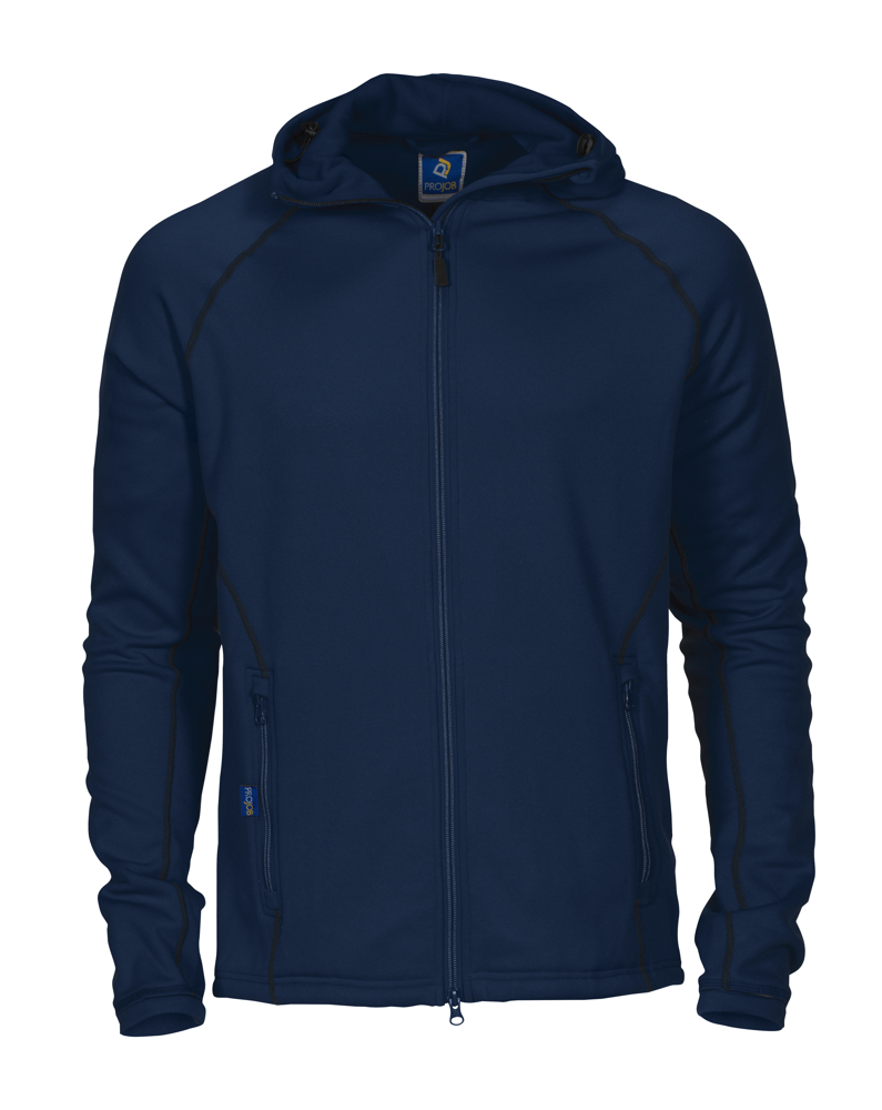 3314 HOODIE IN MICROFLEECE - MARINE